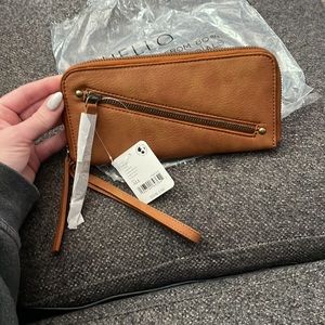 NWT free people distressed vegan wallet/wristlet